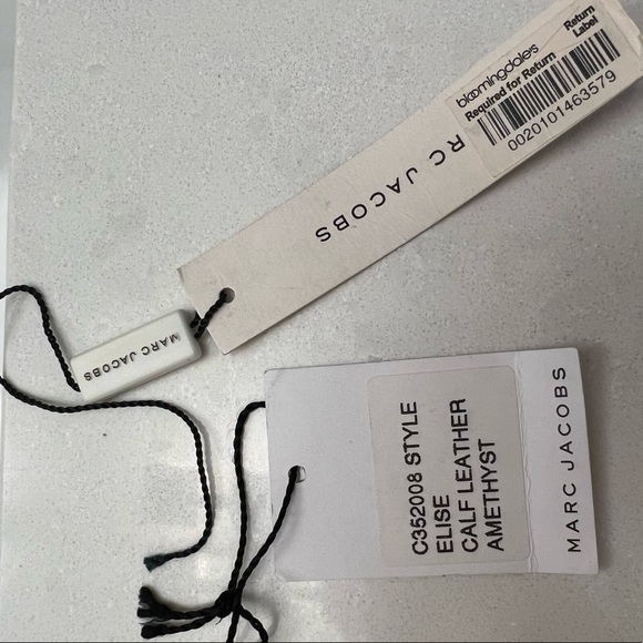 Marc Jacobs Elise Handbag 100% Calf Leather in Amethyst. - Picture 8 of 9